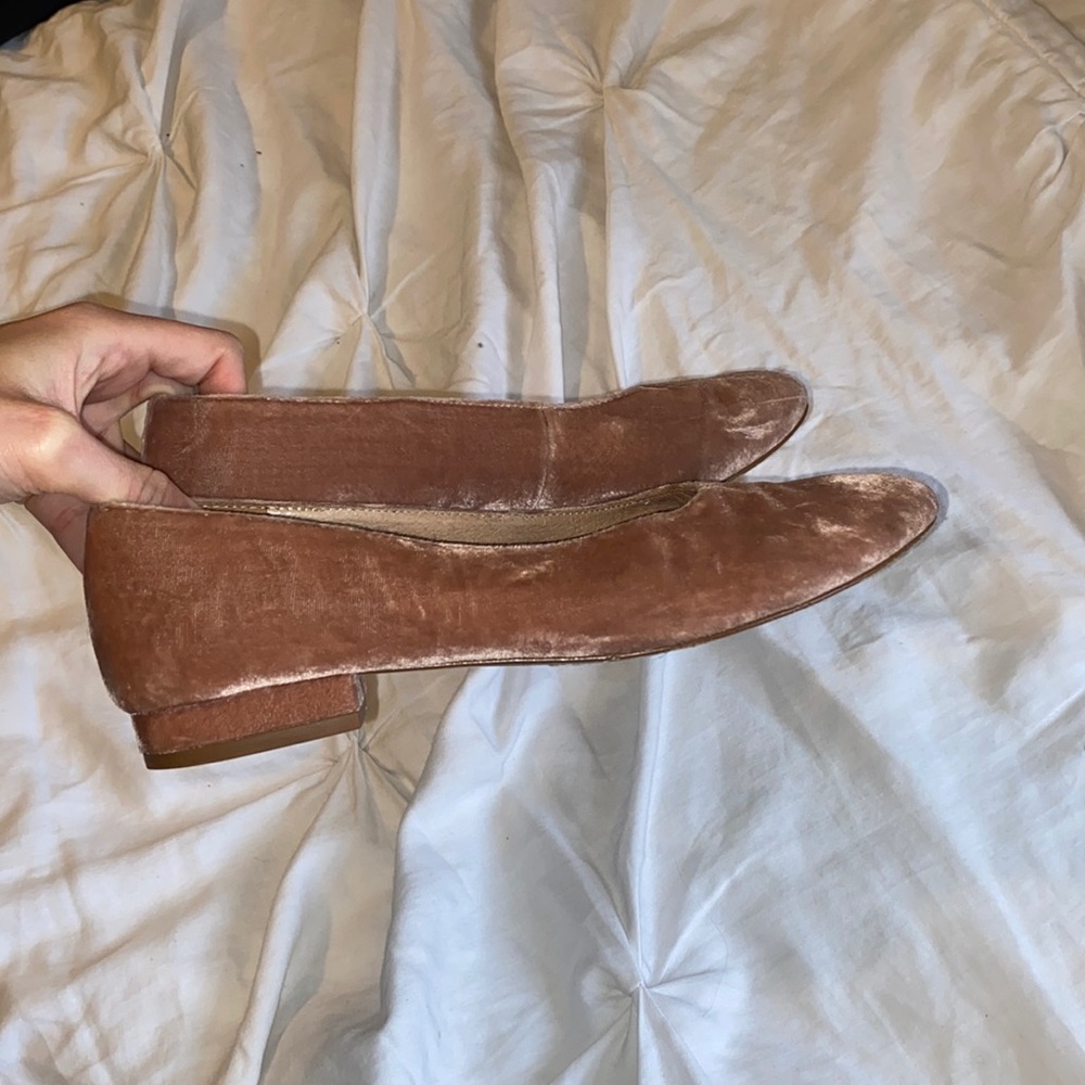 Madewell The Leia Ballet Flat in Velvet Blush Size 8.5